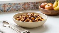 オーブン不要。フライパンで作るザクザク自家製グラノーラ（メープル＆ナッツ）