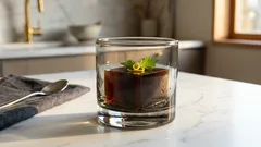 砂糖なしでもすっきり甘い。みりんで作る寒天コーヒーゼリー（材料3つ）