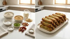 ザクザク食感が楽しい。オートミール×大豆粉のモリンガビスコッティ（二度焼き）