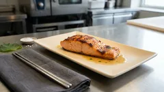 天板を先に熱するだけ。ふっくら仕上がるオーブンサーモン（高温→低温の焼き方）