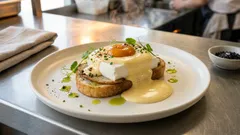 豆腐とかぼちゃで作るヴィーガンエッグベネディクト:黄身みたいに見せる簡単コツ