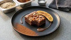 バナナとオートミールで作る、しっとりココアブラウニー—砂糖控えめの焼きおやつ